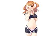  anjou_naruko ano_hi_mita_hana_no_namae_wo_bokutachi_wa_mada_shiranai blush orange_hair oryou panties twintails underboob underwear wet white 