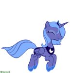  alpha_channel animated blue_body blue_hair bouncing cool_colors crown cutie_mark equine female feral friendship_is_magic ganton3 hair happy hasbro hooves horn mammal my_little_pony princess_luna_(mlp) solo winged_unicorn wings 