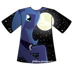  alicorn blue_body blue_eyes blue_hair clothing cool_colors equine female feral flikkun friendship_is_magic hair hasbro horn horse mammal moon my_little_pony night nightime pegacorn plain_background pony princess_luna_(mlp) shirt solo stars transparent_background winged_unicorn wings 