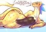 absurd_res anthro black_sclera claws clothed clothing dungeons_and_dragons green_eyes hasbro hi_res lizardfolk_(dnd) lizardman lluisabadias male scales scalie solo thick_thighs wide_hips wizards_of_the_coast yellow_body yellow_scales