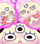  1boy 1girl blush censored closed_eyes heart hetero japanese_clothes kimono mother_and_child nollety open_clothes open_kimono open_mouth satori-chan sex solo_focus sweat third_eye thought_bubble youkai_(youkai_watch) youkai_watch 