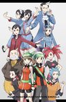  6+boys adan_(pokemon) alternate_costume asuna_(pokemon) bad_id bad_pixiv_id bandana beard black_hair blue_eyes blue_hair brown_hair copyright_name edato engrish everyone facial_hair fuu_(pokemon) gloves green_eyes gym_leader happy haruka_(pokemon) holding holding_poke_ball multiple_boys multiple_girls nagi_(pokemon) open_mouth pants poke_ball pokemon pokemon_(game) pokemon_emerald pokemon_rse purple_eyes ran_(pokemon) ranguage red_eyes red_hair senri_(pokemon) short_hair simple_background smile tessen_(pokemon) touki_(pokemon) tsutsuji_(pokemon) ultra_ball white_hair yuuki_(pokemon) 