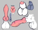 animal_genitalia animal_penis balls bodily_fluids canid canine canine_genitalia canis digital_media_(artwork) domestic_dog dragon erection female feral fur genitals hi_res male male/female mammal naughty penis pussy wolf