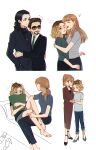  absurdres english_commentary highres iron_man_(series) loki_(disney+) loki_(marvel) marvel marvel_cinematic_universe murdermuffinloki pepper_potts sylvie_laufeydottir tony_stark 