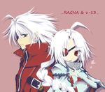  1girl ahoge blazblue braid character_name eyepatch heart mono_(sa) nu-13 ragna_the_bloodedge white_hair 