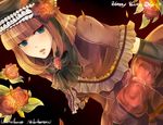  bow dress elbow_gloves eva_beatrice flower gloves green_eyes orange_hair pokamilk rose umineko_no_naku_koro_ni 