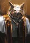  absurd_res anthro avian bird hi_res male owl priest 