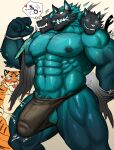 2024 3_heads abs anthro anthro_on_anthro areola balls barazoku biceps big_balls big_bulge big_muscles big_penis blep blush bodily_fluids bulge canid canid_demon canine cerberus cerberus_(fortnite) claws clothed clothing deltoids demon detailed_bulge duo emanata epic_games erection erection_under_clothing european_mythology eyebrows felid fortnite fur gender_symbol genital_outline genitals glistening glistening_body greek_mythology heart_symbol hellhound hi_res huge_balls huge_bulge huge_muscles huge_penis huge_thighs humanoid_genitalia humanoid_penis kemono looking_at_another male male/male male/male_symbol male_symbol mammal miazuma_shouki motion_lines multi_head muscular muscular_anthro muscular_male mythological_canine mythological_creature mythology navel nipples obliques open_mouth open_smile oscar_(fortnite) pantherine pecs penis penis_base penis_outline pictographics quads serratus sexuality_symbol simple_background smile solo_focus speech_bubble standing sweat symbol tenting thick_thighs thong thong_only tiger tongue tongue_out topless topless_anthro topless_male tuft underwear underwear_only vein white_background