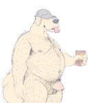 alcohol anthro arm_hair armpit_hair bad_bovine balls beer belly beverage beverage_can bird_dog body_hair canid canine canis chest_hair clothing daddy_kink domestic_dog flaccid foreskin fur genitals golden_retriever hairy hairy_balls hairy_legs hat hat_only headgear headgear_only headwear headwear_only hi_res holding_object hunting_dog male mammal mostly_nude musclegut muscular navel nipples penis pubes retriever solo tongue tongue_out yellow_body yellow_fur