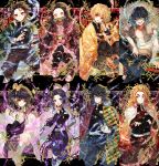  3girls 5boys agatsuma_zenitsu black_jacket black_pants blonde_hair blue_hair boar brown_hair bug butterfly butterfly_hair_ornament cape closed_mouth coat demon_slayer_uniform green_eyes hair_ornament haori hashibira_inosuke jacket japanese_clothes kamado_nezuko kamado_tanjirou kimetsu_no_yaiba kochou_shinobu long_hair long_sleeves looking_at_viewer low_ponytail multiple_boys multiple_girls open_mouth pants pink_eyes red_eyes red_hair rengoku_kyoujurou sapphire_(nine) scar scar_on_face scar_on_forehead smile tomioka_giyuu tsuyuri_kanao very_long_hair white_cape white_coat yellow_eyes 