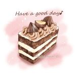  cake cake_slice english_text food food_focus happy_clover_3 highres icing musical_note no_humans original twitter_username 