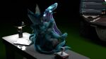  big_butt boots butt clothing eeveelution female female/female feral footwear furniture generation_1_pokemon generation_2_pokemon hi_res lamp legendary_pokemon nintendo pokemon pokemon_(species) sex suicune suicune_queen_(artist) table thick_thighs vaporeon wide_hips 