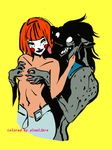  almalibre batman batman_(series) batman_beyond breasts dc_comics dcau deidre_dennis delia_dennis female human hybrid hyena male mammal straight topless woof 