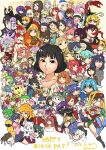  6+girls absurdres ace_attorney adventure_time animal_ears annotation_request armor beret black_eyes black_footwear black_hair blonde_hair blue_eyes blue_hair boots bowl brown_eyes brown_hair celty_sturluson character_request closed_eyes collared_shirt copyright_request cowboy_hat danganronpa_(series) durarara!! elizabeth_(persona) flame_princess forehead_jewel fukawa_toko genocider_shou glasses green_hair grey_eyes grey_hair gun hair_tubes handgun happy_birthday hat helmet highres hit-girl holding holding_gun holding_weapon light_blue_hair light_brown_hair motorcycle_helmet multiple_girls one_eye_closed open_mouth persona pink_hair purple_eyes purple_hair red_beret red_eyes samidare_satsuki sawashiro_miyuki school_uniform shirt skirt skullgirls smile squid street_fighter tegami_bachi tongue tongue_out twilight_sparkle voice_actor_connection weapon white_hair yellow_eyes yoshino_chidori 