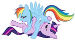  friendship_is_magic gozi my_little_pony rainbow_dash twilight_sparkle 