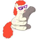  &lt;3 aroused blush butt cartoon cub cutie_mark dildo equine female feral friendship_is_magic hair horse huge_dildo licking mammal my_little_pony pdxyz plain_background pony pussy red_hair sex_toy solo tongue twist twist_(mlp) white_background young 