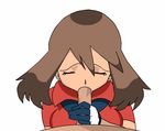  animated animated_gif artist_request bloggerman brown_hair eyes_closed fellatio haruka_(pokemon) lowres may oral pokemon uncensored 