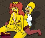  drawn-hentai homer_simpson mindy_simmons tagme the_simpsons 