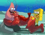 absolutbleu larry_the_lobster patrick_star spongebob_squarepants tagme 