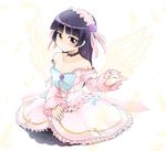  bad_id bad_pixiv_id bare_shoulders black_hair choker dress frills gokou_ruri heterochromia kamiya_zuzu lolita_fashion long_hair mole mole_under_eye nail_polish ore_no_imouto_ga_konna_ni_kawaii_wake_ga_nai pinky_out solo wings 