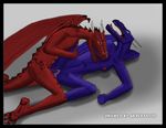  blue cum dragon duo fangs female green_eyes hi_res horn male mercrantos nipples penetration penis purple_body purple_penis pussy red red_body red_nipples red_tongue sex spikes straight teeth vaginal vaginal_penetration wings yellow_eyes 