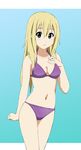  bikini blonde_hair blue_eyes fukuoka_katsumi k-on! long_hair saitou_sumire solo swimsuit 