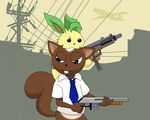  duo eeveelution leafeon mammal nintendo pok&#233;mon pok&eacute;mon rodent shotien squirrel video_games 
