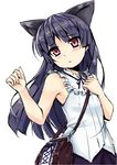  animal_ears bag black_hair blouse cat_ears duugii frills gokou_ruri handbag long_hair ore_no_imouto_ga_konna_ni_kawaii_wake_ga_nai red_eyes solo 