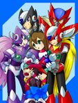  6+boys alternate_color angry artist_request back-to-back bad_anatomy bdsm blonde_hair blue_eyes bondage bound bow brown_hair everyone green_eyes hand_on_hip hug iris_(rockman_x) long_hair multiple_boys multiple_persona omega_(rockman) open_mouth pink_hair ponytail purple_eyes red_eyes robot rockman rockman_exe rockman_x rockman_x4 rockman_zero short_hair silver_hair smile time_paradox very_long_hair yellow_eyes zero_(rockman) zero_nightmare zero_virus 