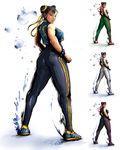  alternate_costume ass brown_eyes brown_hair chinese_clothes chun-li double_bun earrings jewelry kaiwai street_fighter street_fighter_iv_(series) street_fighter_zero_(series) thick_thighs thighs 