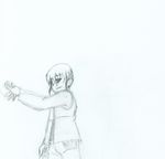  animated animated_gif blue glomp hikari_netto hug ijuuin_enzan long_sleeves lowres male_focus monochrome multiple_boys rockman rockman_exe sketch 