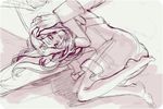  1girl anemone_(eureka_seven) artist_request dominic_sorel eureka_seven eureka_seven_(series) lowres monochrome pink sketch 