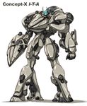  armored_core concept_art fanart from_software gundam mecha no_humans simple_background solo turn_x 