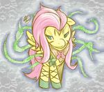  female feral fluttershy_(mlp) friendship_is_magic hair hasbro horse mammal my_little_pony pegasus pink_hair pony solo tentacles theshadowbrony vines wings 