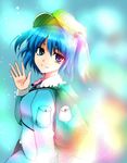  aqua_eyes aqua_hair hat ifuji_sakura kawashiro_nitori solo touhou two_side_up 