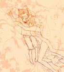  ahoge cuddling hug last_order misaka_worst monochrome multiple_girls pajamas pillow short_hair siblings side_slit sisters sleeping to_aru_majutsu_no_index tsuzuki_(e_ci) vietnamese_dress 