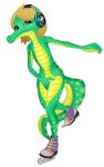 agatha_(disambiguation) alligatorid anthro caiman crocodilian electronics female headphones hi_res match nude reptile scalie solo team_(disambiguation)