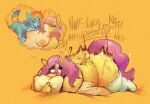 2025 alternate_species anthro anthrofied areola big_areola big_breasts biped blush bodily_fluids breasts canid canine canis clothing drooling duo equid equine eyelashes eyes_closed fantasizing female female/female fluttershy_(mlp) footwear friendship_is_magic grinding hair half-closed_eyes hasbro horse legwear lying mammal masturbation motion_blur multicolored_hair multiple_images my_little_pony mythological_creature mythological_equine mythology narrowed_eyes nipples on_front open_mouth pegasus pillow pillow_humping pink_areola pink_hair pink_nipples pointy_ears pony prick_ears rainbow_dash_(mlp) rainbow_hair saliva small_wings snout socks solo tail tail_motion tailwag text thigh_highs thought_bubble trans_(lore) trans_woman_(lore) vocalization white_clothing white_footwear white_legwear white_socks white_thigh_highs wings wolf wolfgirl9million