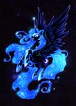  alicorn armor deludedcon equine female friendship_is_magic my_little_pony nightmare_moon_(mlp) solo standing stars wings 