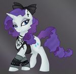  bux cutie_mark equine female feral friendship_is_magic goth hasbro horn horse mammal my_little_pony pony rarity_(mlp) solo unicorn unknown_artist 