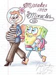  english_text female male plain_background pregnant sandy_cheeks spongebob_squarepants spongebob_squarepants_(character) spongygirl92 straight what white_background 