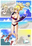  beach bikini disgaea disgaea_2 hanako makai_senki_disgaea_2 rozalin sand_castle swimsuit taro_(disgaea) tink 