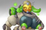 areola big_breasts blizzard_entertainment blush breasts disembodied_penis female genitals group hand_on_breast hi_res horn huge_breasts human machine male male/female mammal metal metallic_body multicolored_body nipple_fetish nipple_penetration nipple_play nipples omnic orisa_(overwatch) overwatch penetration penis robophilia robot taur thiccrobots trio vein veiny_penis