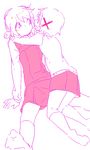  hair_ornament hairclip height_difference hidamari_sketch hug miyako multiple_girls school_uniform socks tamagogogo yuno 