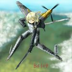  airplane bf_109 coh k.y. mecha_musume military plane world_war_ii wwii 