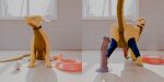 2:1 3d_(artwork) absurd_res anal_fluids angry animal_genitalia animal_penis anus balls blender_(artwork) blender_cycles bodily_fluids bowl butt canine_genitalia canine_penis claws clothing container cum cum_in_bowl cum_in_container digital_media_(artwork) displeased dragon english_text erection european_mythology eyeshadow feral food_bowl fully_sheathed genital_fluids genitals happy hi_res horn looking_at_viewer makeup male mythological_creature mythological_scalie mythology nude offscreen_character open_mouth penis pet_bowl puffy_anus raised_tail rubber_duck scalie sheath smile solo solo_focus tail teeth text toe_claws tongue trico_everfire western_dragon