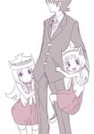  1boy 2girls death_the_kid elizabeth_thompson hat lowres multiple_girls patricia_thompson siblings sisters soul_eater young younger 