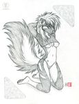  &hearts; &lt;3 black_and_white breasts clothed clothing female fishnet kacey mammal monochrome panties plain_background sketch skimpy skunk solo underwear white_background 