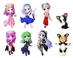  blonde_hair cosplay female flandre_scarlet fujiwara_no_mokou iggy jojo_no_kimyou_na_bouken kochiya_sanae leone_abbachio patchouli_knowledge risotto_nero rumia touhou vanilla_ice 