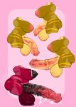 absurd_res ball_growth balls big_balls big_breasts big_butt big_penis bodily_fluids breast_growth breasts butt chostrawbie denny_(dennyboylove) dinosaur feral flaccid genital_fluids genital_growth genitals growth gynomorph hi_res huge_balls huge_breasts huge_penis hyper hyper_balls hyper_genitalia hyper_penis intersex leaking_precum monster_penis penis penis_growth precum prehistoric_species reptile scalie